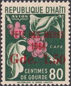 Cafe or Coffee overprinted and surcharged G1.50