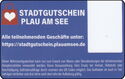 Stadtgutschein Plau am See