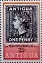 Antigua 1d Stamp of 1863 - Overprinted