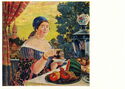Boris Kustodiev. The Merchant's Wife at Tea. 1920