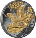 1 Dollar (Year of the Snake 蛇 2025 - Black Proof)