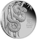 100 Dollars (Lunar Series III - Year of the Snake 蛇 2025 - Platinum Proof)