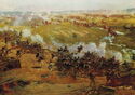 Franz Roubaud. Fragment of the panorama "Battle of Borodino". 1911-1912