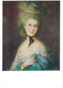 Thomas Gainsborough. Lady in Blue. Portrait of the Duchess of Beautford. 1770s