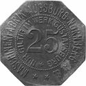 25 Pfennig (Maschinenfabrik Augsburg-Nürnberg - Gustavsburg)
