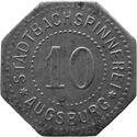 10 Pfennig (Stadtbachspinnerei)