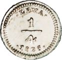 ¼ de Real (Lima Mint)