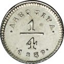 ¼ de Real (Arequipa Mint)