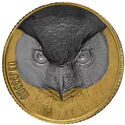 100 CFA Francs (Owl - Black and White Rhodium)