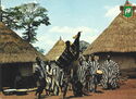 REPUBLIQUE DE COTE D'IVOIRE. GOUESSESSO. Stilt dancer.