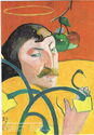 Paul Gauguin - Self Portrait with Halo and Snake