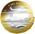 6 Euro (160th Anniversary of the Port Authorities and Coast Guard)