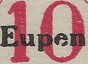 Overprint "Eupen" on Postage Due Stamp