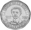 2 Bolivianos (Bolivian Sea Vindication. Eduardo Abaroa)