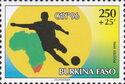 Soccer Player and Africa Map