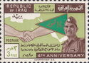 Handshake, flag, General Kassem