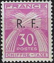 Sheaves of Wheat- Inscribed CHIFFRE-TAXE