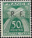 Sheaves of Wheat- Inscribed CHIFFRE-TAXE