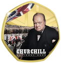 50 Cents (Sir Winston Churchill 60th Anniversary - National Hero)