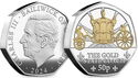 50 Pence (Royal Mews - The Gold State Coach - Silver 5 Oz.)