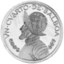 ¼ de Balboa ("Vn Cuarto" (Unauthorized striking))