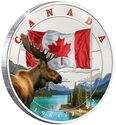 Half Dollar (60 Years of the Canadian Maple Leaf)
