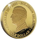 Half Dollar (60 Years of the Canadian Maple Leaf - Gold)