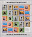 Stamps with portraits of Turkey and Kemal Ataturk