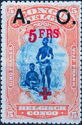 Bangala Chief and Wife - New Color "Red Cross" overprinted