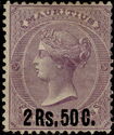 Queen Victoria (1819-1901) - Surcharged