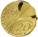 20 Euro (Art of the Quill - Jules Verne 120th anniversary of his passing - Gold)