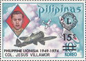 1973 Col. Jesus Villamor surcharged 15s on 40s