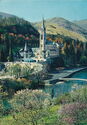Lourdes. The Basilica and the Gave
