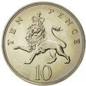 10 Pence (Crowned Passant Lion - Large Size)