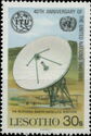 Satellite dish, satellite station, ITU emblem