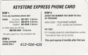 Keystone Express Phone Card