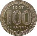 100 CFA Francs (double thick)