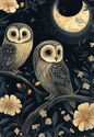 Owls in the Moonlight