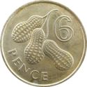 6 Pence (Three Peanut Pods - Arachis Hypogaea)