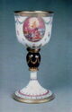 Russian Art Glass. Chalice. Late 1700s or early 1800s