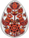 10 Cedis (Ukrainian Pysanka - Svitanok)