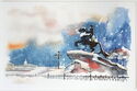 Saint-Petersburg - The Bronze Horseman (watercolor by Anna Sokolova)