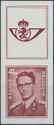 King Baudouin (1930-1993) Stamp + Label