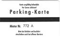 Rentenanstalt - Parking-Karte