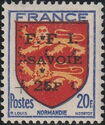 Normandy Coat of Arms overprinted F.F.I. Savoie