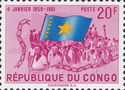 Congolese with national flag