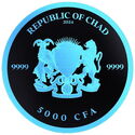 5,000 CFA Francs (Cannabis - Cyber Turquoise)