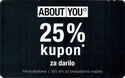 About You - Kupon 25% za darilo