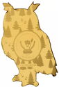 100 Francs (Wildlife in Golden Shapes - Eagle Owl)