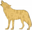 100 Francs (Wildlife in Golden Shapes - Wolf)